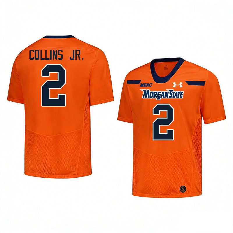 Morgan State Bears #2 Jason Collins Jr. College Football Jerseys,Uniforms Stitched-Orange
